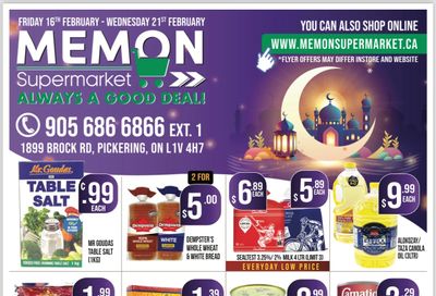 Memon Supermarket Flyer February 16 to 21