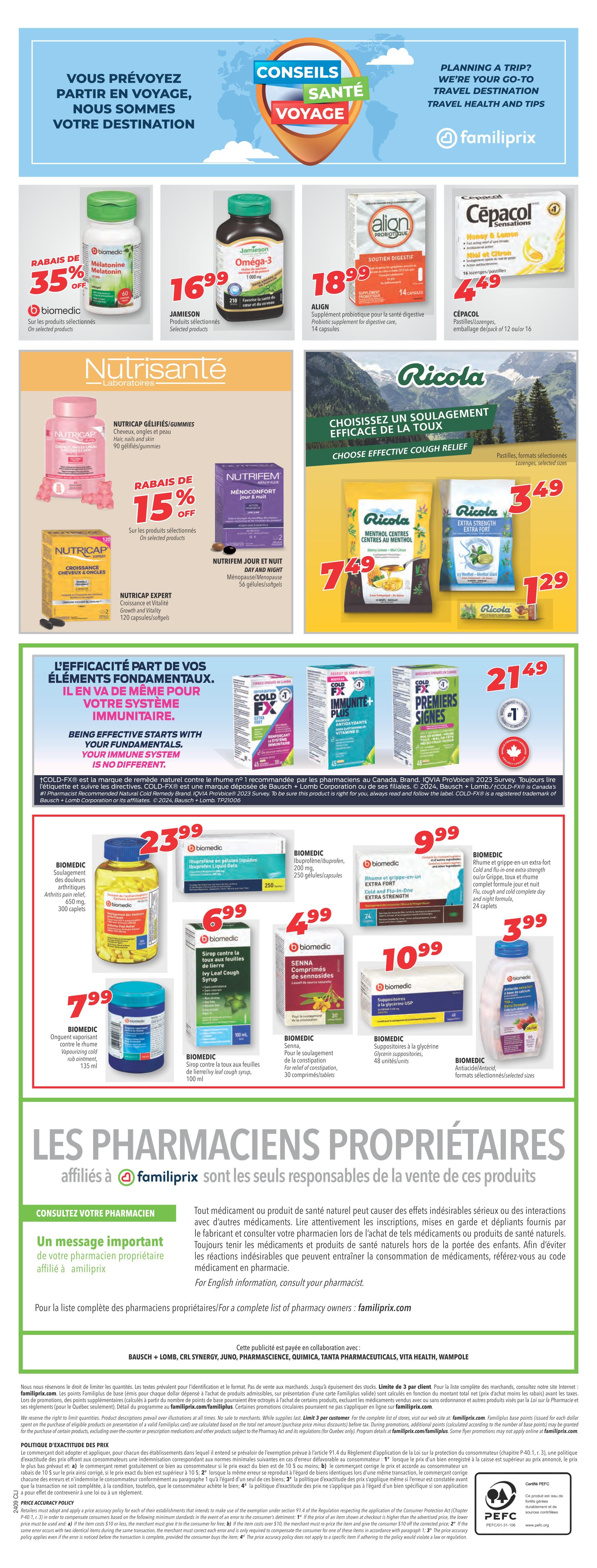 Familiprix Clinique Flyer February 22 to 28