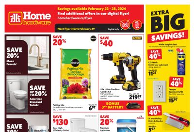 Home Hardware (Atlantic) Flyer February 22 to 28