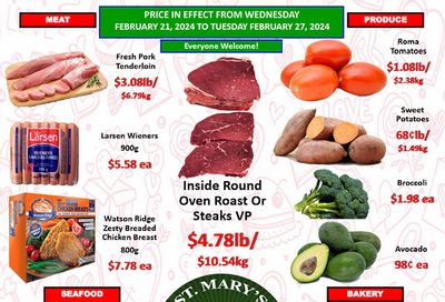 St. Mary's Supermarket Flyer February 21 to 27