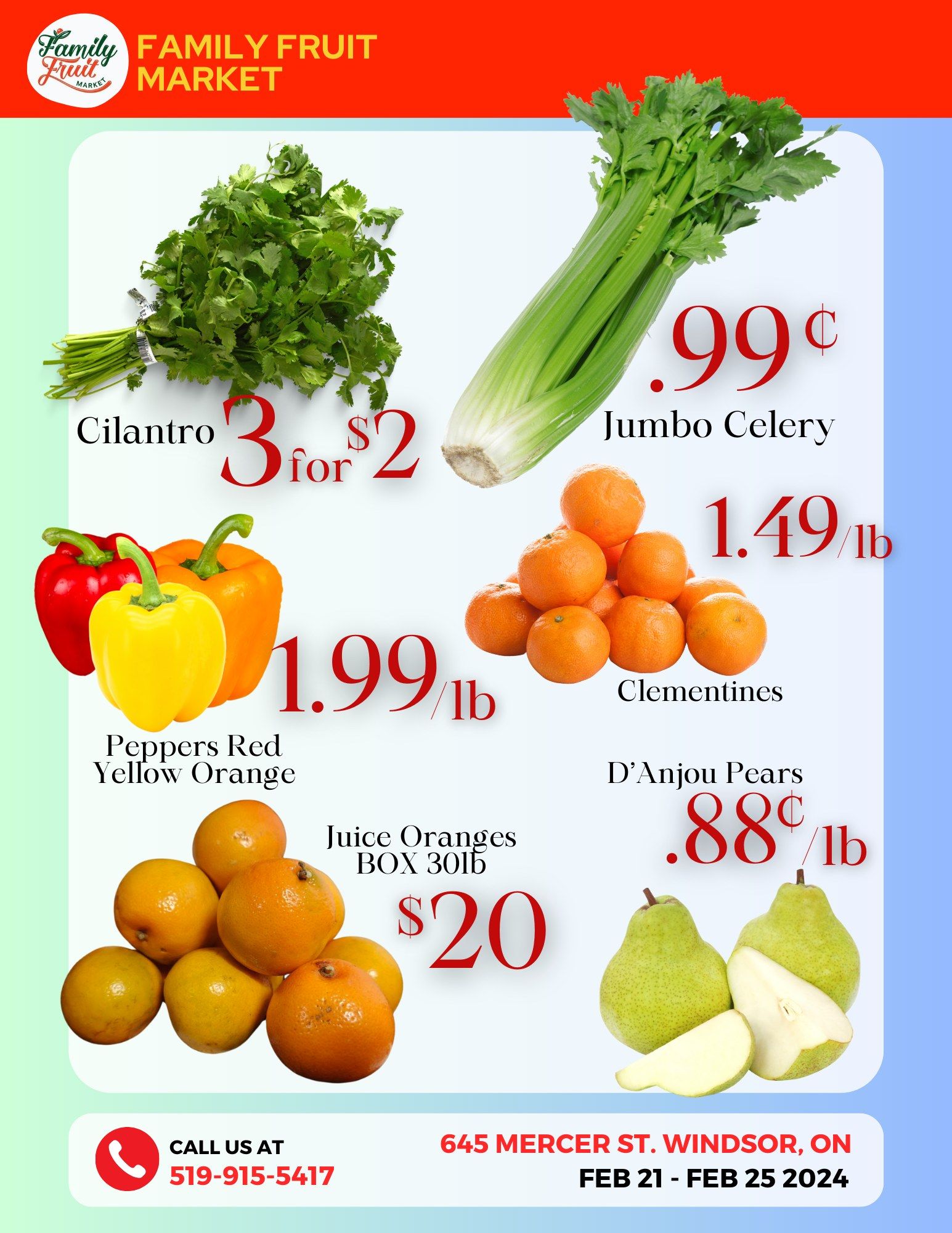 Family Fruit Market Flyer February 21 to 25