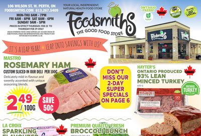 Foodsmiths Flyer February 22 to 29