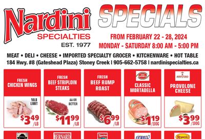 Nardini Specialties Flyer February 22 to 28