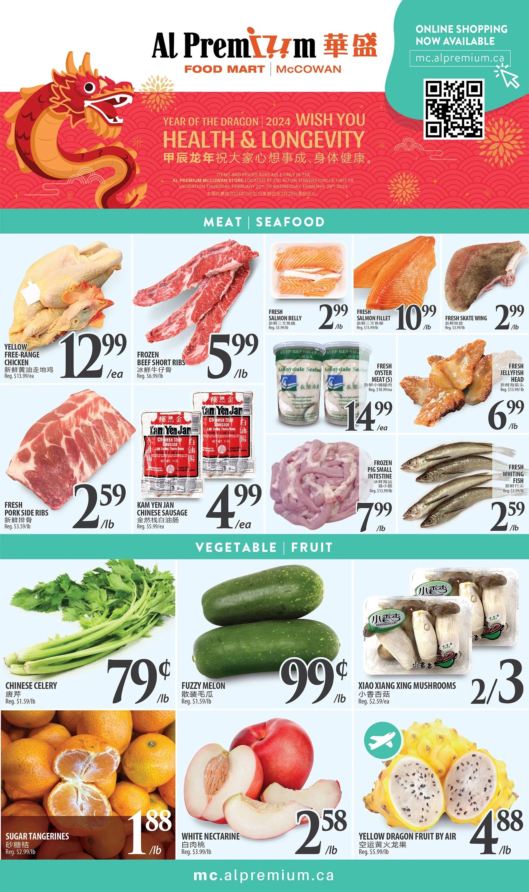Al Premium Food Mart (McCowan) Flyer February 22 to 28