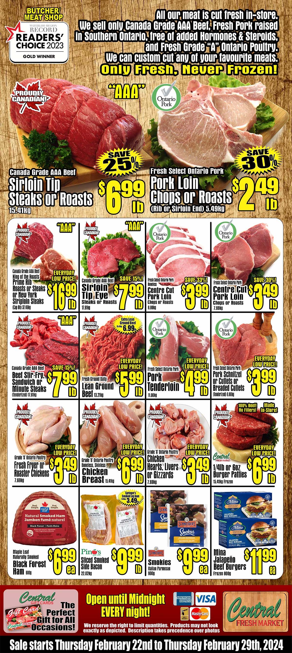 Central Fresh Market Flyer February 22 to 29
