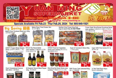 Yuan Ming Supermarket Flyer February 23 to 29