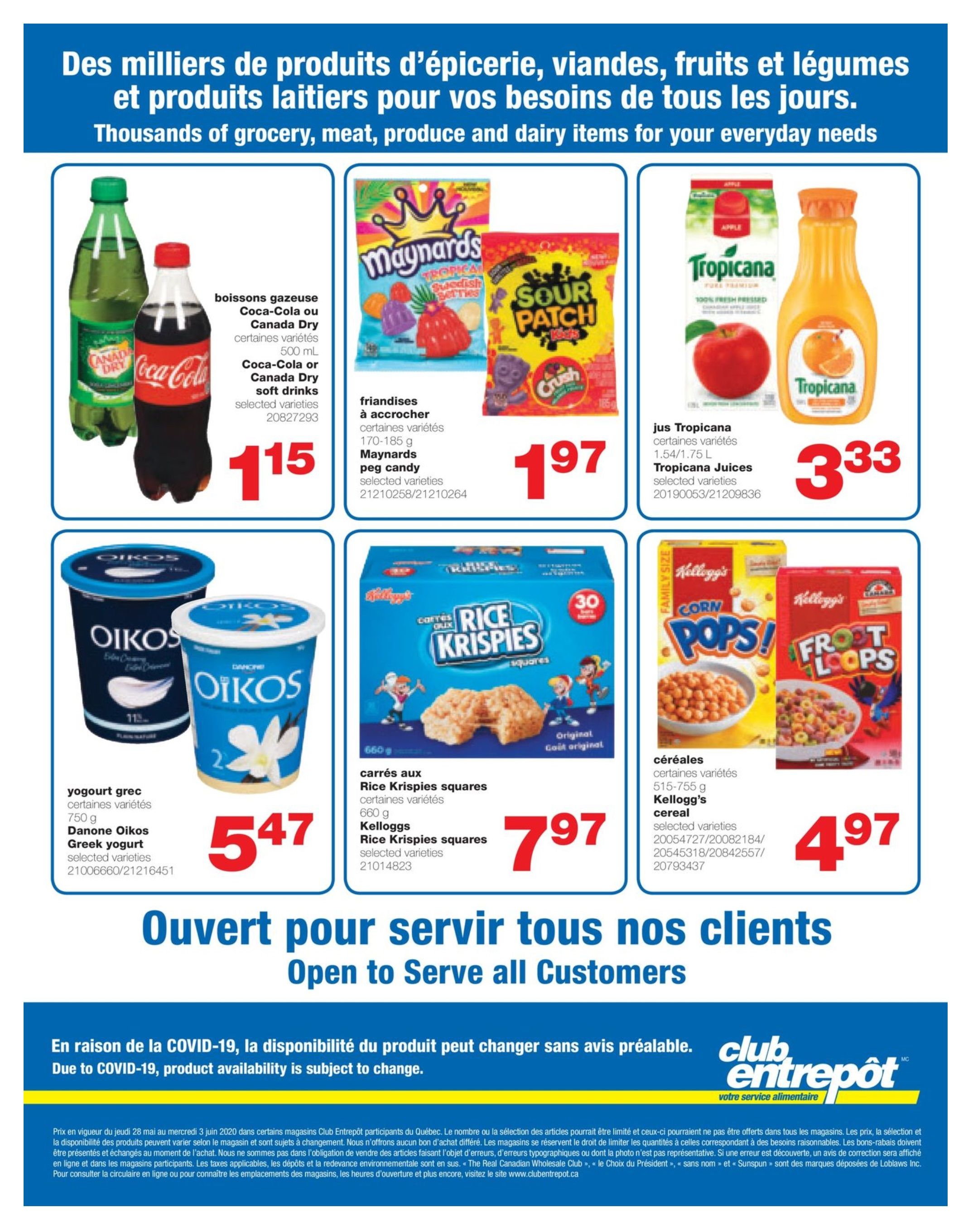 Wholesale Club (QC) Flyer May 28 to June 3