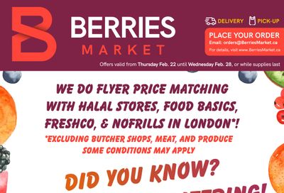 Berries Market Flyer February 22 to 28