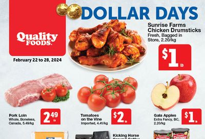 Quality Foods Flyer February 22 to 28