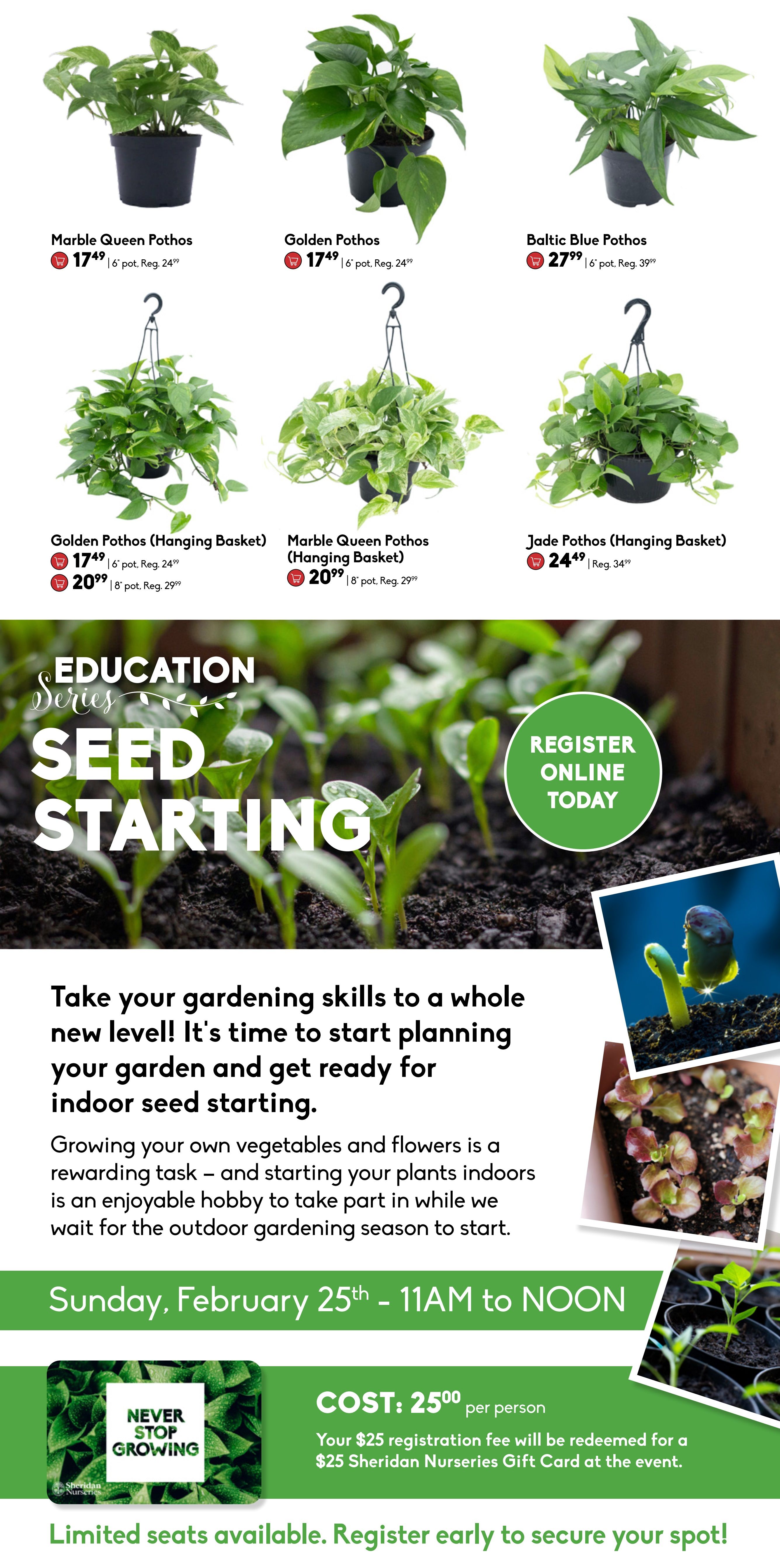 Sheridan Nurseries Flyer February 22 to 28