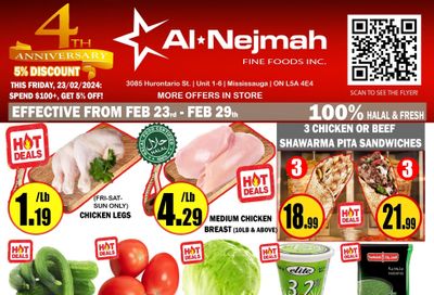 Alnejmah Fine Foods Inc. Flyer February 23 to 29