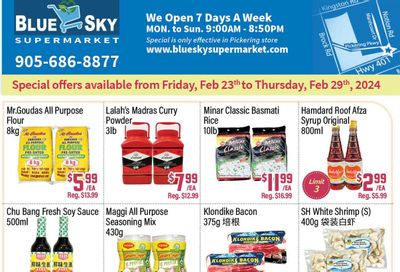 Blue Sky Supermarket (Pickering) Flyer February 23 to 29