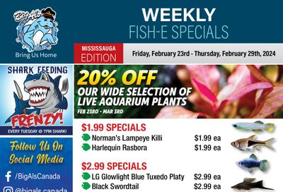 Big Al's (Mississauga) Weekly Specials February 23 to 29