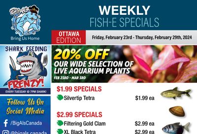 Big Al's (Ottawa East) Weekly Specials February 23 to 29