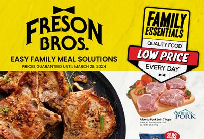 Freson Bros. Family Essentials Flyer March 1 to 28