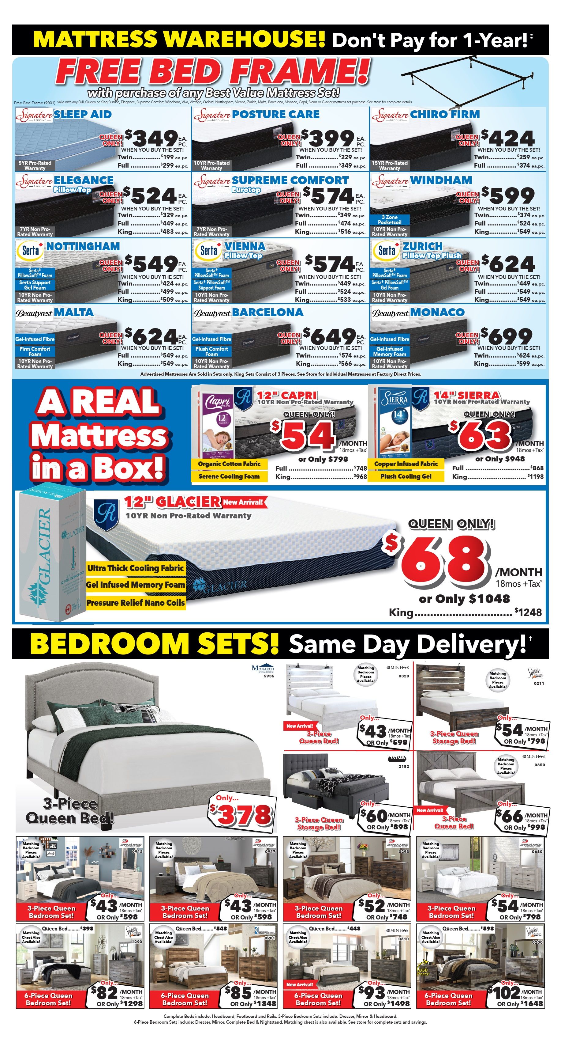 Surplus Furniture & Mattress Warehouse (St. John's, Corner Brook, Grand Falls Windsor) Flyer February 26 to March 3