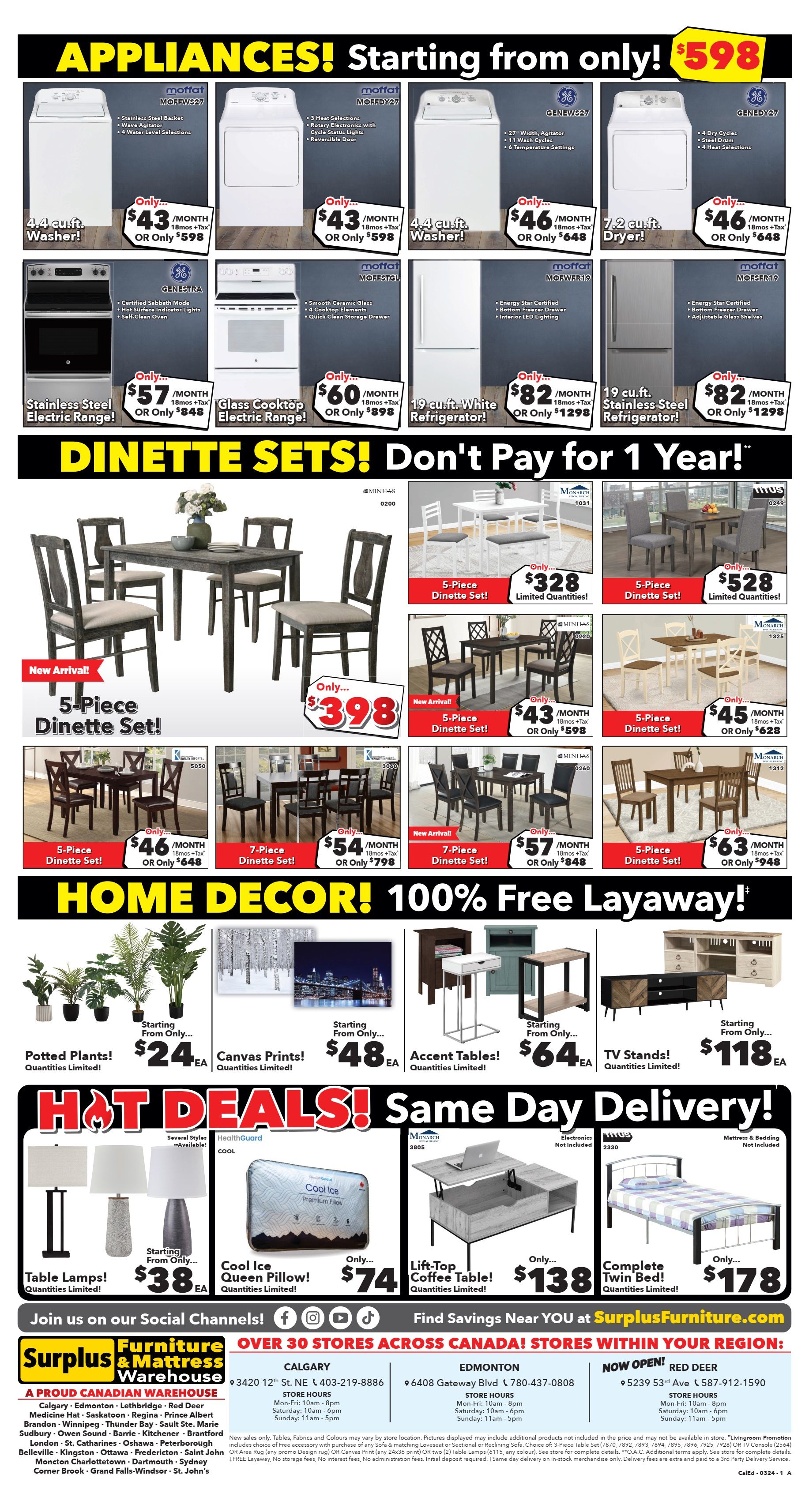 Surplus Furniture & Mattress Warehouse (Calgary, Edmonton) Flyer February 26 to March 3