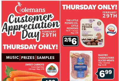 Coleman's Flyer February 29 to March 6