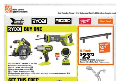 Home Depot (ON) Flyer February 29 to March 6