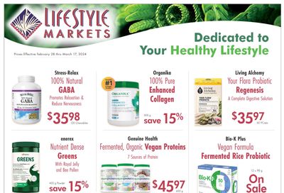 Lifestyle Markets Flyer February 28 to March 17