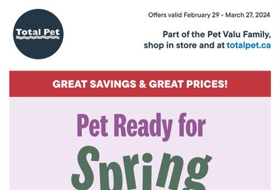 Total Pet Flyer February 29 to March 27