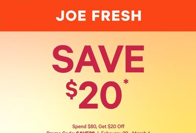 Joe Fresh Flyer February 29 to March 6