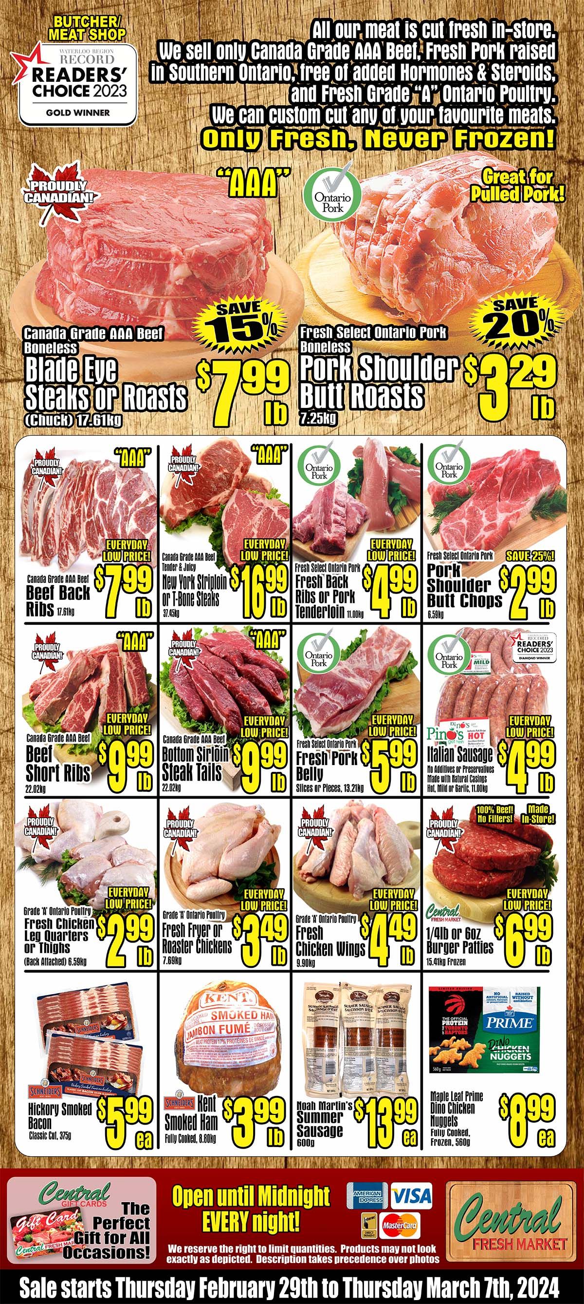 Central Fresh Market Flyer February 29 to March 7