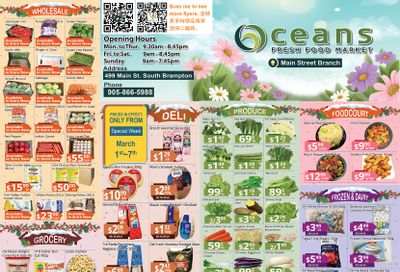 Oceans Fresh Food Market (Main St., Brampton) Flyer March 1 to 7