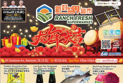 Ranch Fresh Supermarket Flyer March 1 to 7
