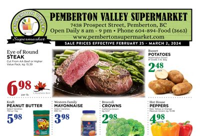 Pemberton Valley Supermarket Flyer February 25 to March 2