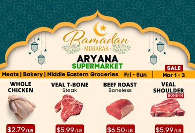 Aryana Supermarket Flyer March 1 to 3