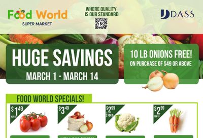 Food World Supermarket Flyer March 1 to 14