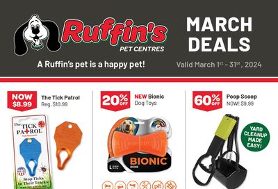 Ruffin's Pet Centre Flyer March 1 to 31