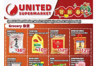 United Supermarket Flyer March 1 to 7