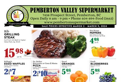 Pemberton Valley Supermarket Flyer March 3 to 9