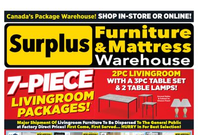 Surplus Furniture & Mattress Warehouse (Winnipeg, Brandon) Flyer March 4 to 17