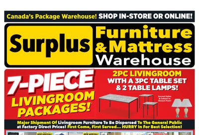 Surplus Furniture & Mattress Warehouse (St. John's, Corner Brook, Grand Falls Windsor) Flyer March 4 to 17