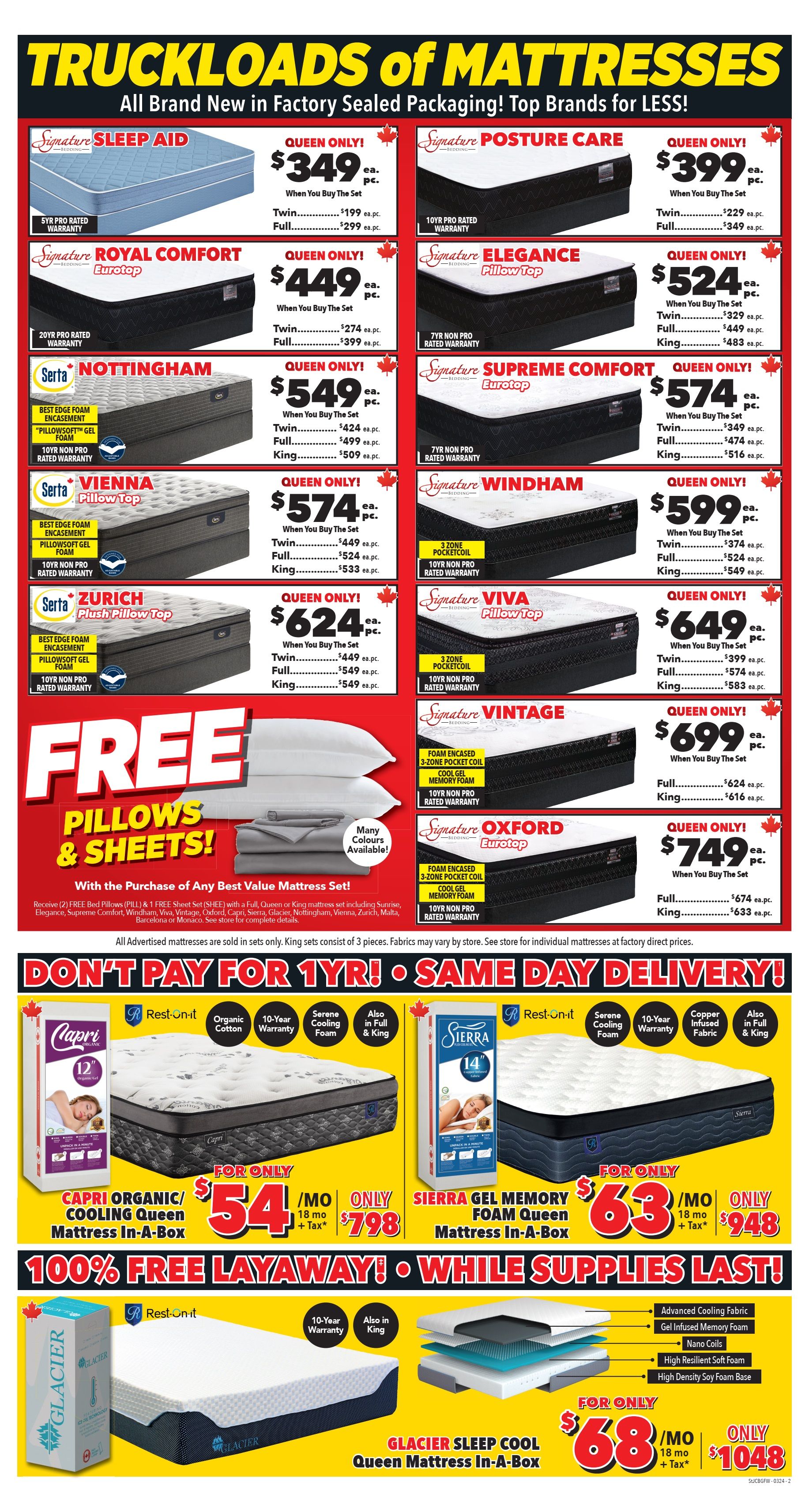 Surplus Furniture & Mattress Warehouse (St. John's, Corner Brook, Grand Falls Windsor) Flyer March 4 to 17