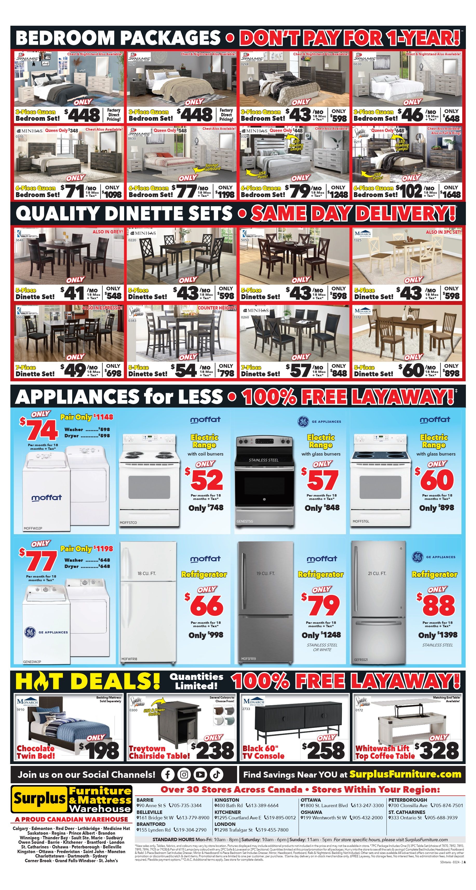 Surplus Furniture & Mattress Warehouse (ON) Flyer March 4 to 17
