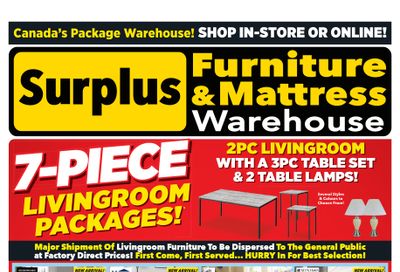 Surplus Furniture & Mattress Warehouse (Medicine Hat, Lethbridge) Flyer March 4 to 17