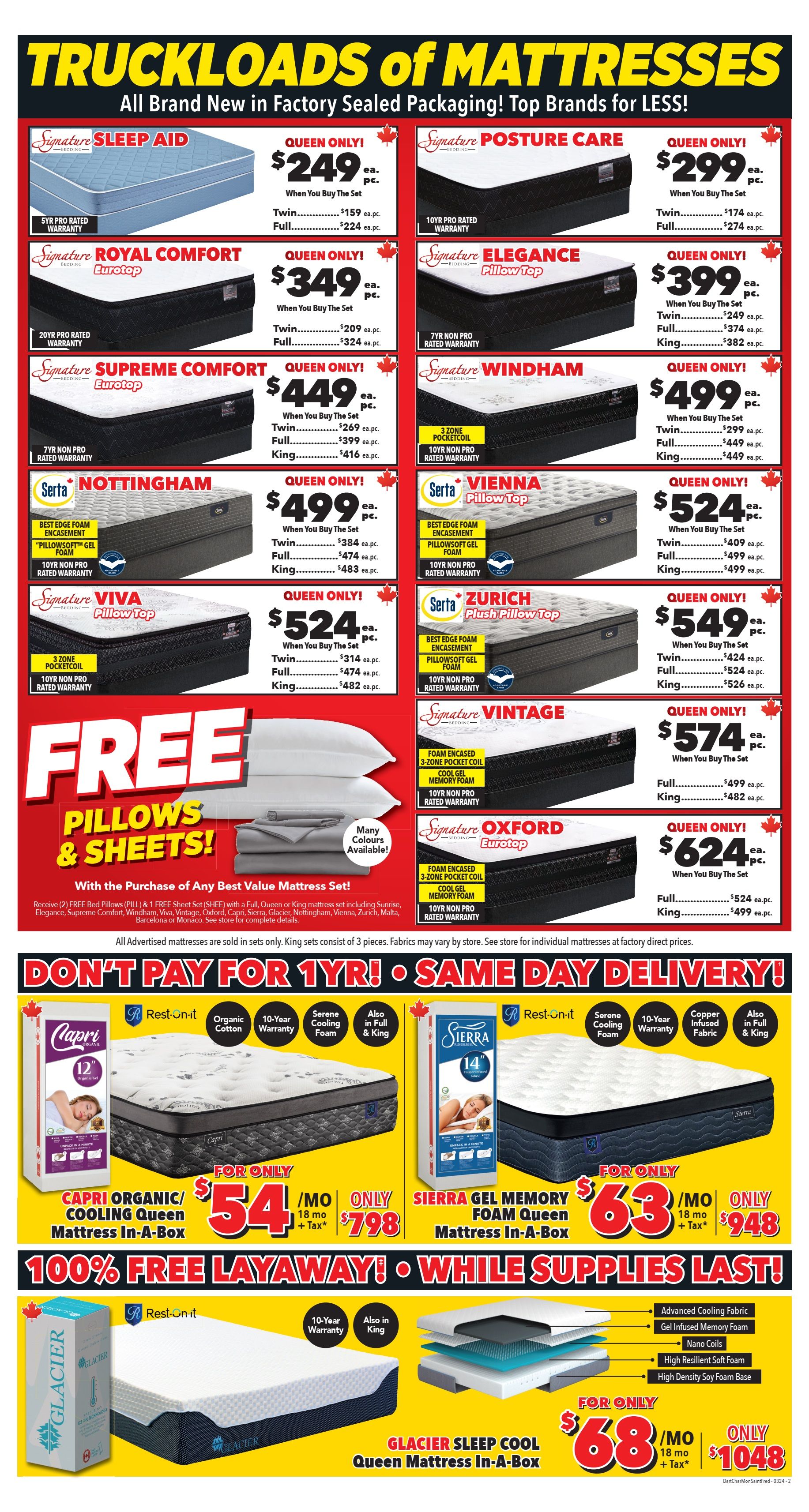Surplus Furniture & Mattress Warehouse (Dartmouth, Charlottetown, Moncton, Saint John, Fredericton) Flyer March 4 to 17