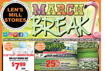 Len's Mill Stores Flyer March 4 to 17