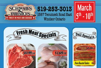 Schwab's & Primo's Flyer March 5 to 10