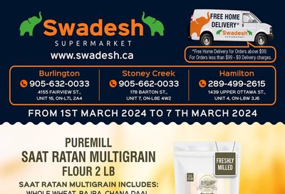 Swadesh Supermarket Flyer March 1 to 7