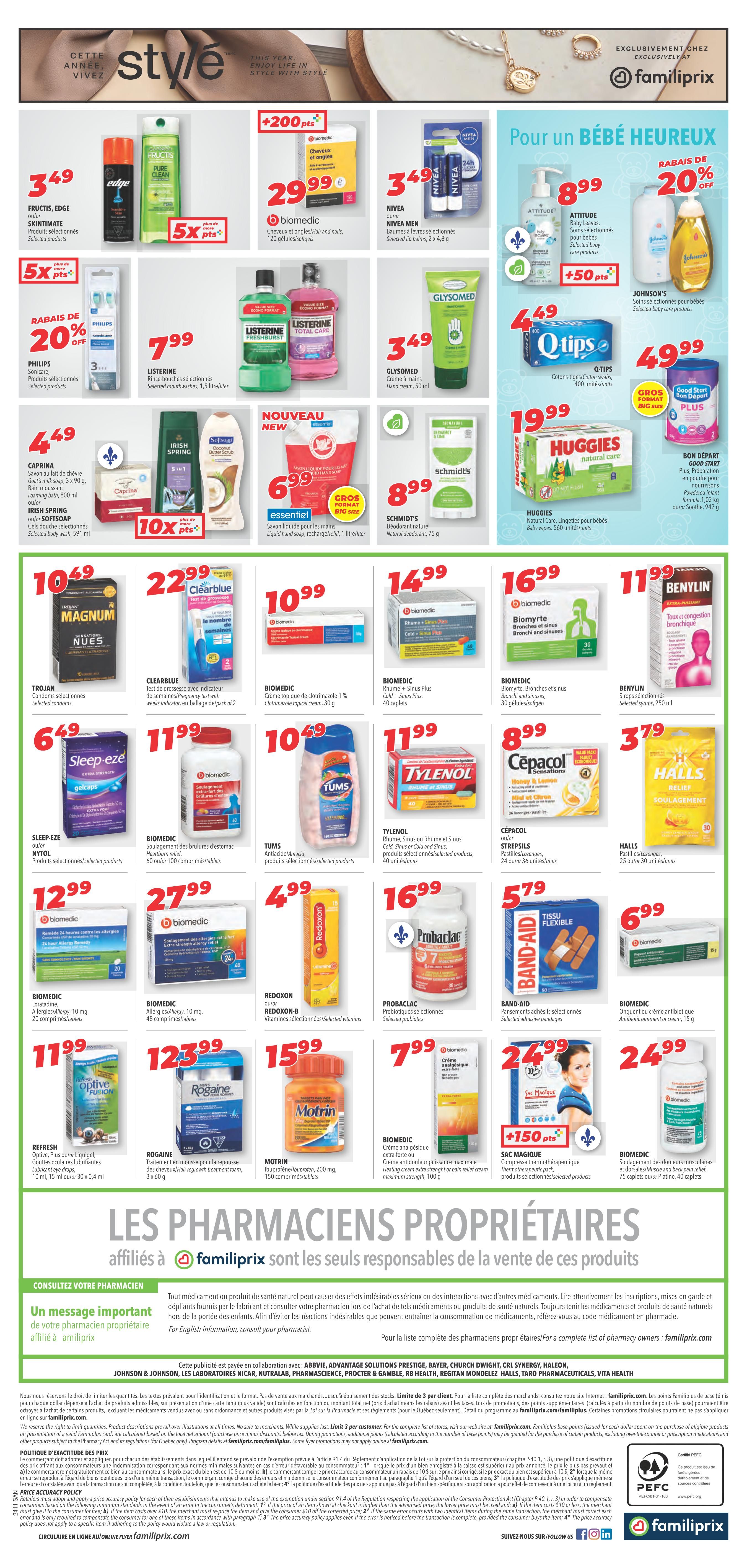 Familiprix Sante Flyer March 7 to 13