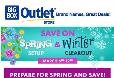 Big Box Outlet Store Flyer March 6 to 12