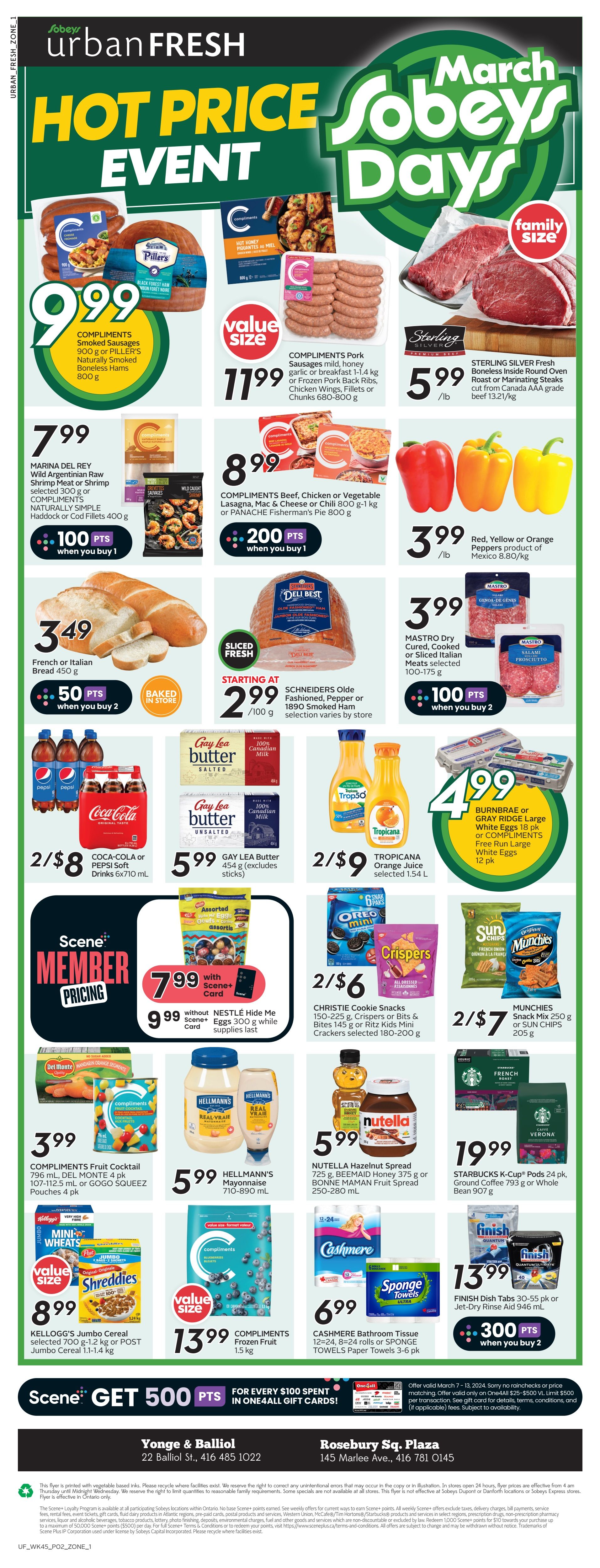 Sobeys Urban Fresh Flyer March 7 to 13