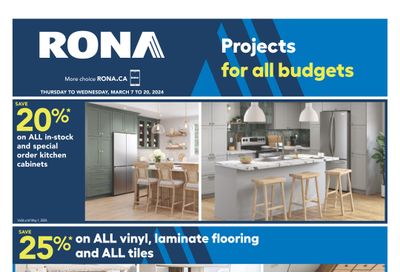 Rona (West) Flyer March 7 to 20