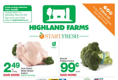 Highland Farms Flyer March 7 to 20