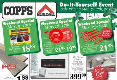 COPP's BuildAll Flyer March 7 to 17